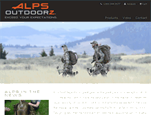 Tablet Screenshot of alpsoutdoorz.com